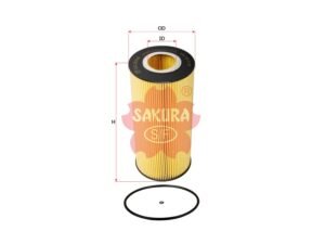 Filtro de aceite SAKURA EO26330 para DEMAG, EVOBUS y MERCEDES-BENZ
