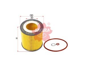 Filtro de aceite SAKURA EO30140 para BMW, BMW ALPINA B. BOVENSIEPEN y MERCEDES-BENZ