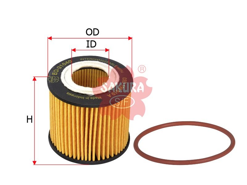 EO31040 Filtro de aceite SAKURA EO31040 para SEAT, SKODA y VOLKSWAGEN