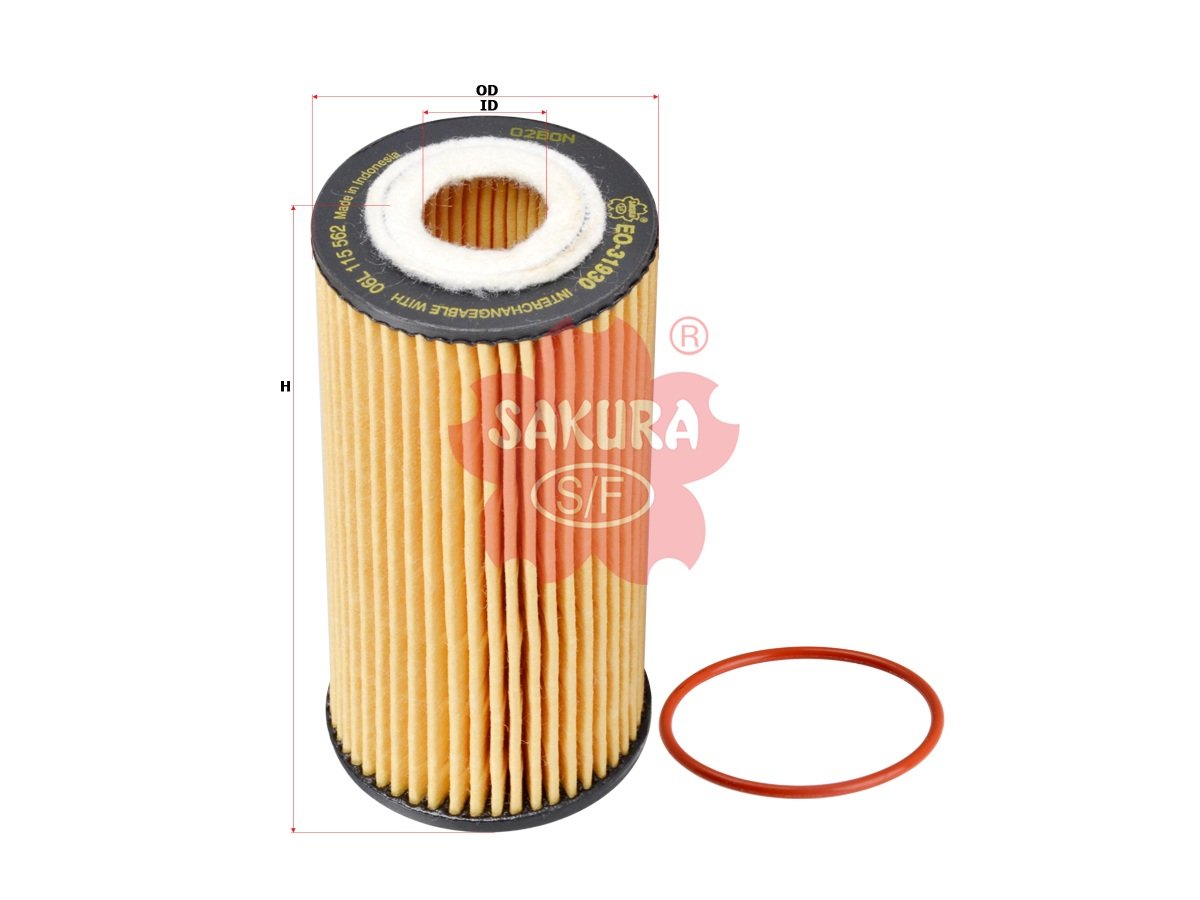 Filtro de aceite SAKURA EO31930 para AUDI, PORSCHE y VOLKSWAGEN