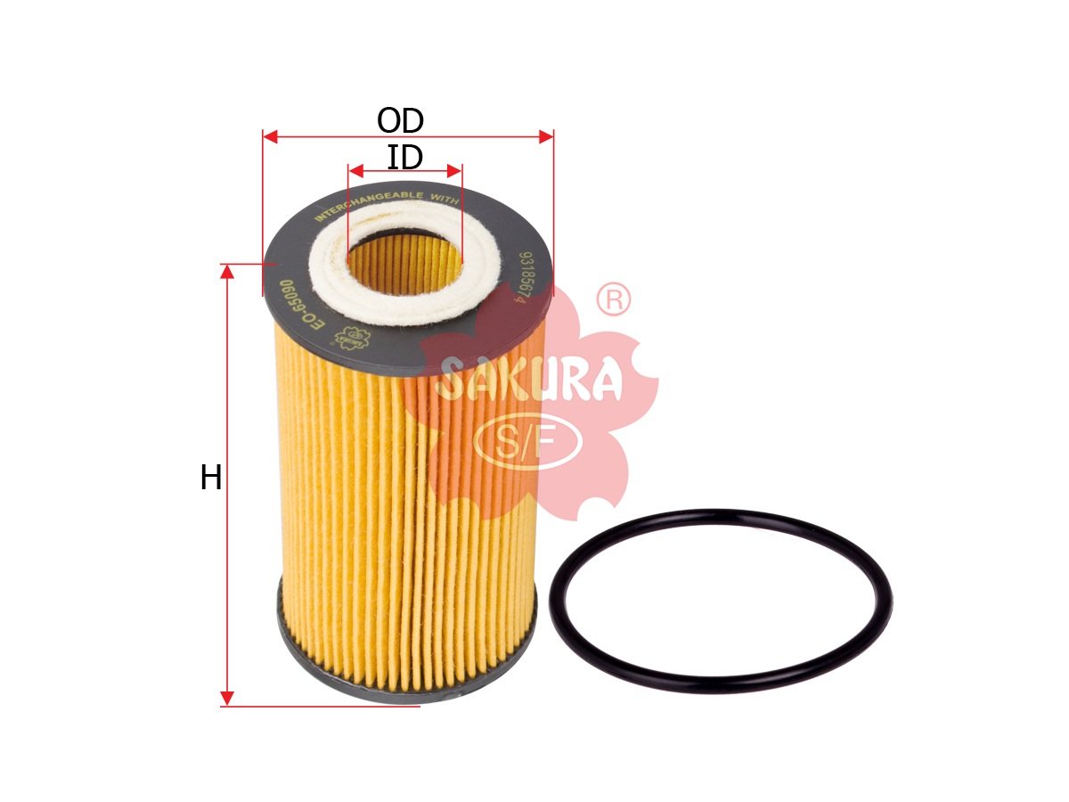 Filtro de aceite SAKURA EO65090 para ALFA ROMEO, BUICK y 11 marcas más