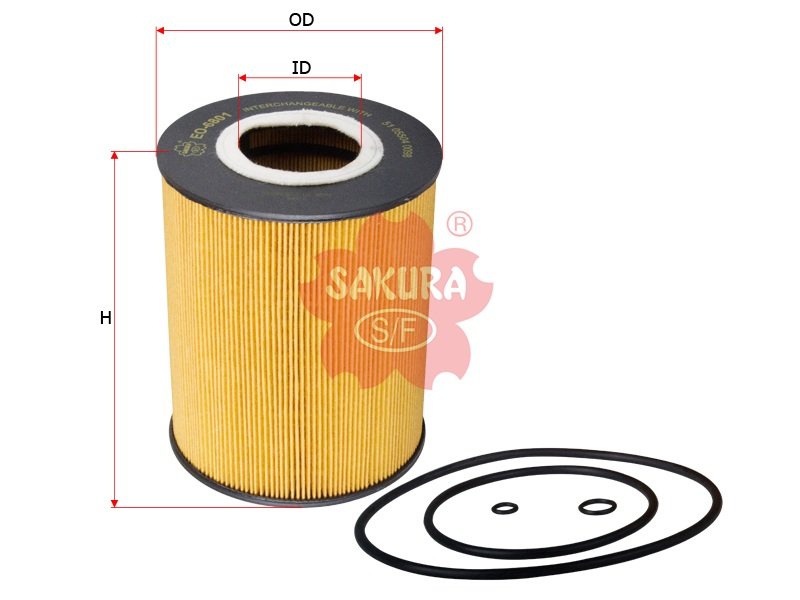 EO6801 Filtro de aceite SAKURA EO6801 para ERF
