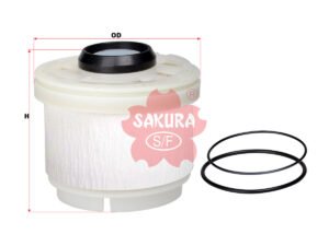 Filtro de combustible SAKURA F1111 para ISUZU, MITSUBISHI y TOYOTA