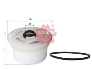 Filtro de combustible SAKURA F11130 para TOYOTA