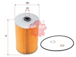 Filtro de combustible SAKURA F1503 para CHEVROLET, FIAT HITACHI y 2 marcas más
