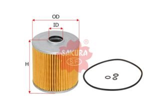 Filtro de combustible SAKURA F1507 para CHEVROLET, HINO y ISUZU