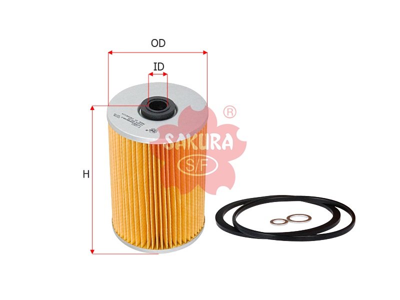 F1803 Filtro de combustible SAKURA F1803 para FIAT HITACHI, HINO y 5 marcas más