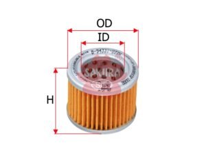 Filtro de combustible SAKURA F7914 para HITACHI