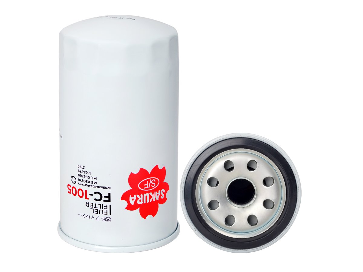 FC1005 Filtro de combustible SAKURA FC1005 para CASE, FIAT HITACHI y 6 marcas más