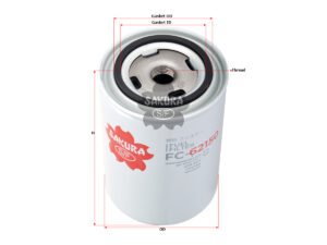 Filtro de combustible SAKURA FC62150 para ATLAS WAYCOR, ATLAS WEYHAUSEN y 5 marcas más