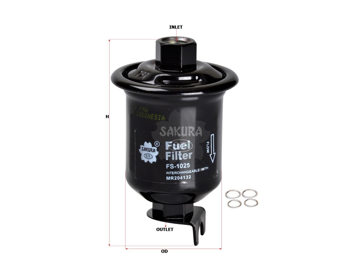 Filtro de combustible SAKURA FS1025 para MITSUBISHI y TOYOTA