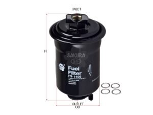 Filtro de combustible SAKURA FS1406 para ASUNA, CHEVROLET y 3 marcas más