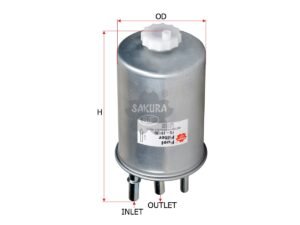 Filtro de combustible SAKURA FS19130 para FORD, HYUNDAI y 4 marcas más