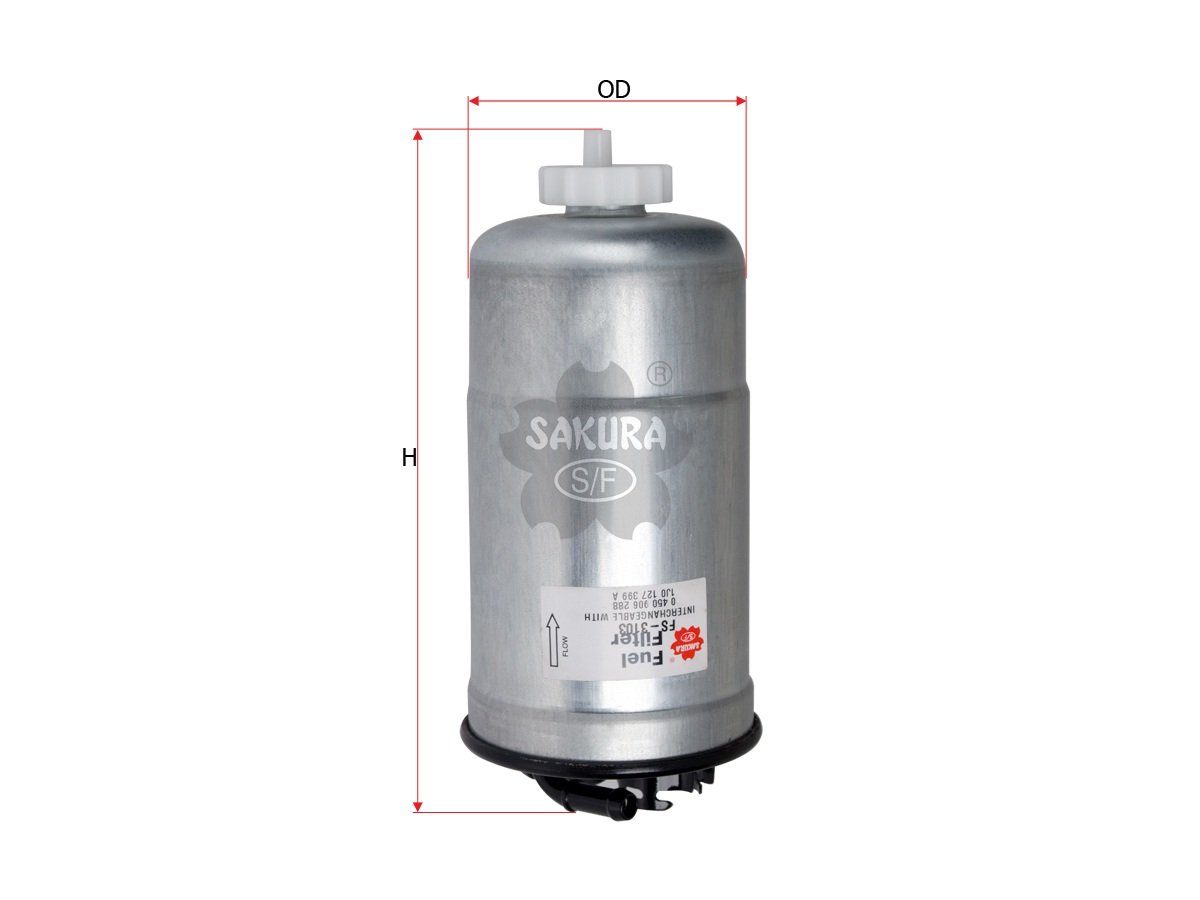 FS3103 Filtro de combustible SAKURA FS3103 para AUDI, SEAT y 2 marcas más