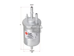 Filtro de combustible SAKURA FS31110 para AUDI, SEAT y 2 marcas más