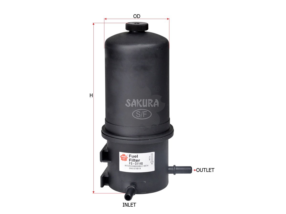 Filtro de combustible SAKURA FS31140 para VOLKSWAGEN