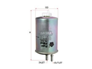 Filtro de combustible SAKURA FS4301 para J.C.BAMFORD
