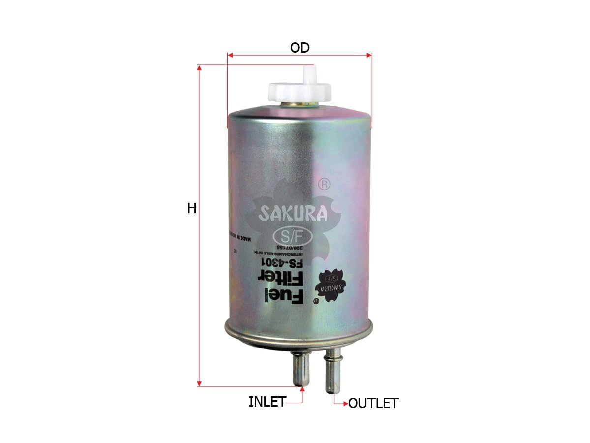 FS4301 Filtro de combustible SAKURA FS4301 para J.C.BAMFORD
