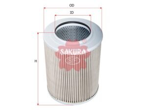 Filtro de aceite hidráulico SAKURA H2713 para JCM