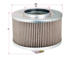 Filtro de aceite hidráulico SAKURA H2714 para FIAT HITACHI, HITACHI y TAKEUCHI