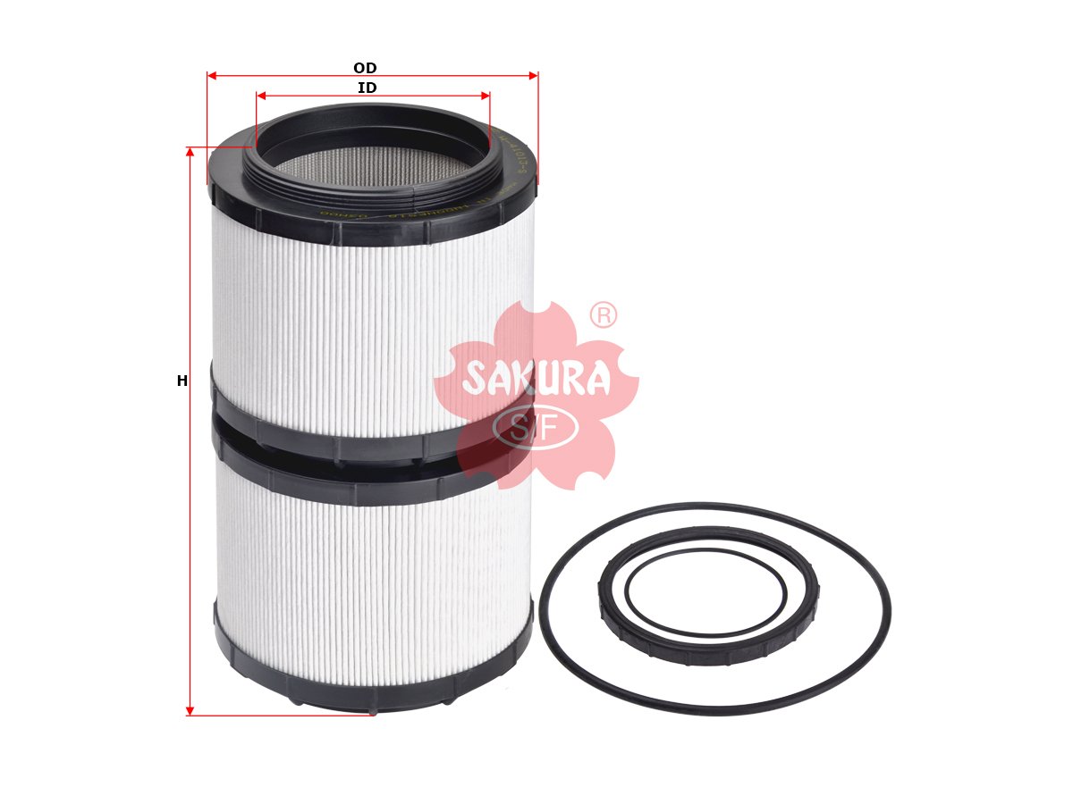 Filtro de aceite hidráulico SAKURA H41013S para KOBELCO