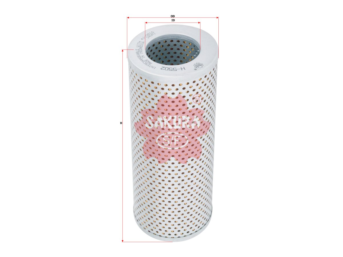 Filtro de aceite hidráulico SAKURA H5502 para CATERPILLAR