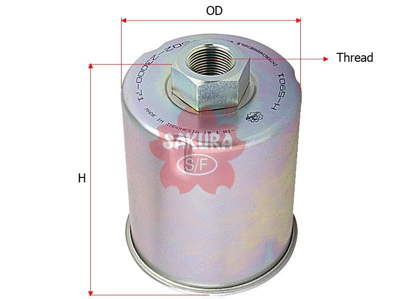 H5901 Filtro de aceite hidráulico SAKURA H5901 para MANITOU y TOYOTA