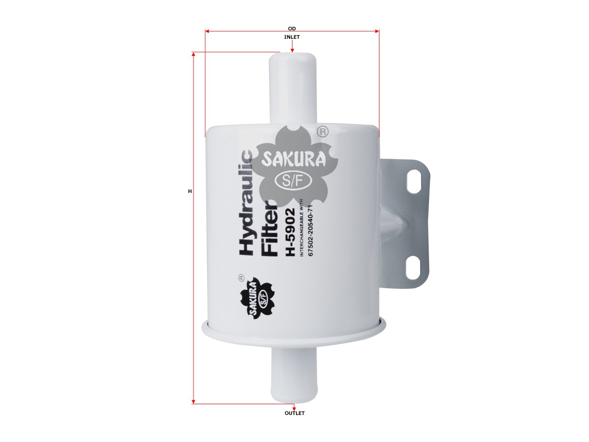Filtro de aceite hidráulico SAKURA H5902 para HYSTER y TOYOTA