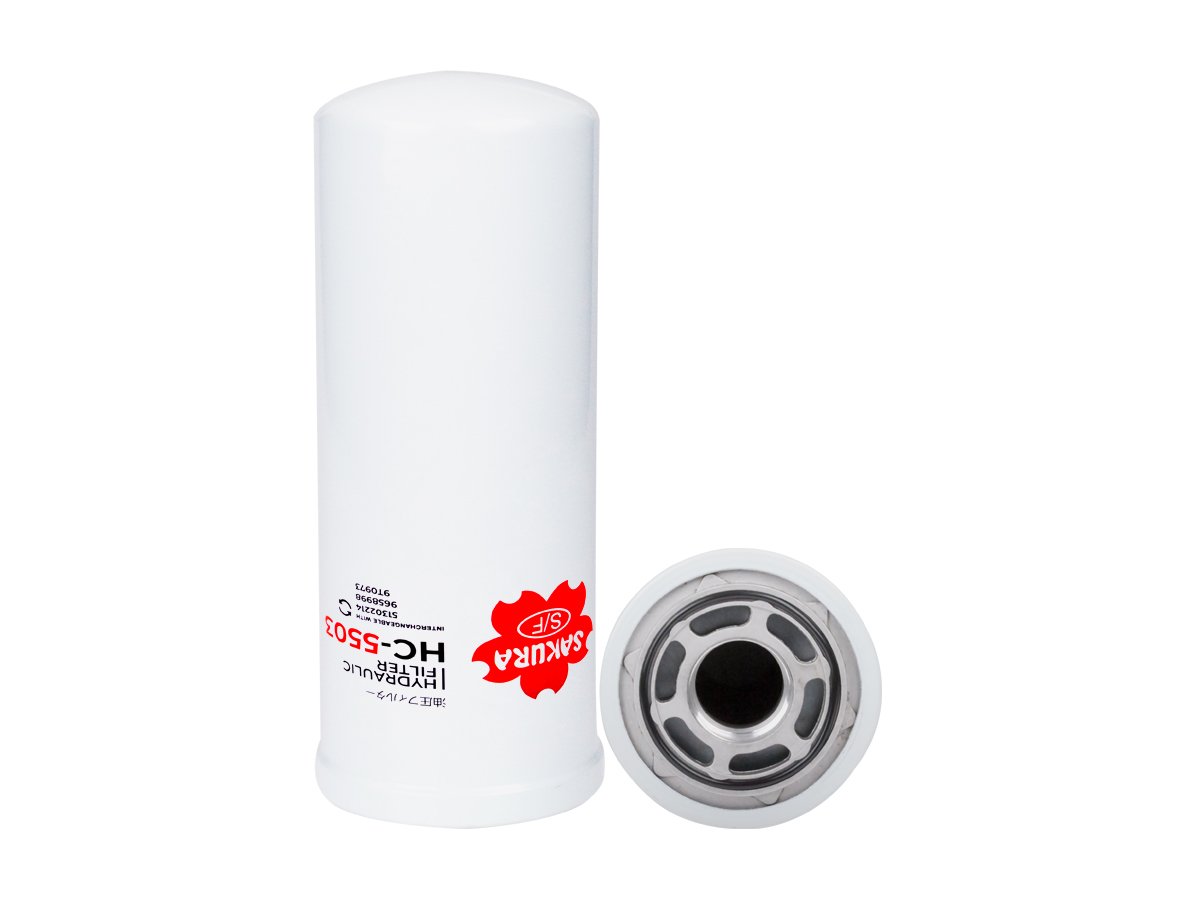 Filtro de aceite hidráulico SAKURA HC5503 para BELL, CATERPILLAR y 14 marcas más