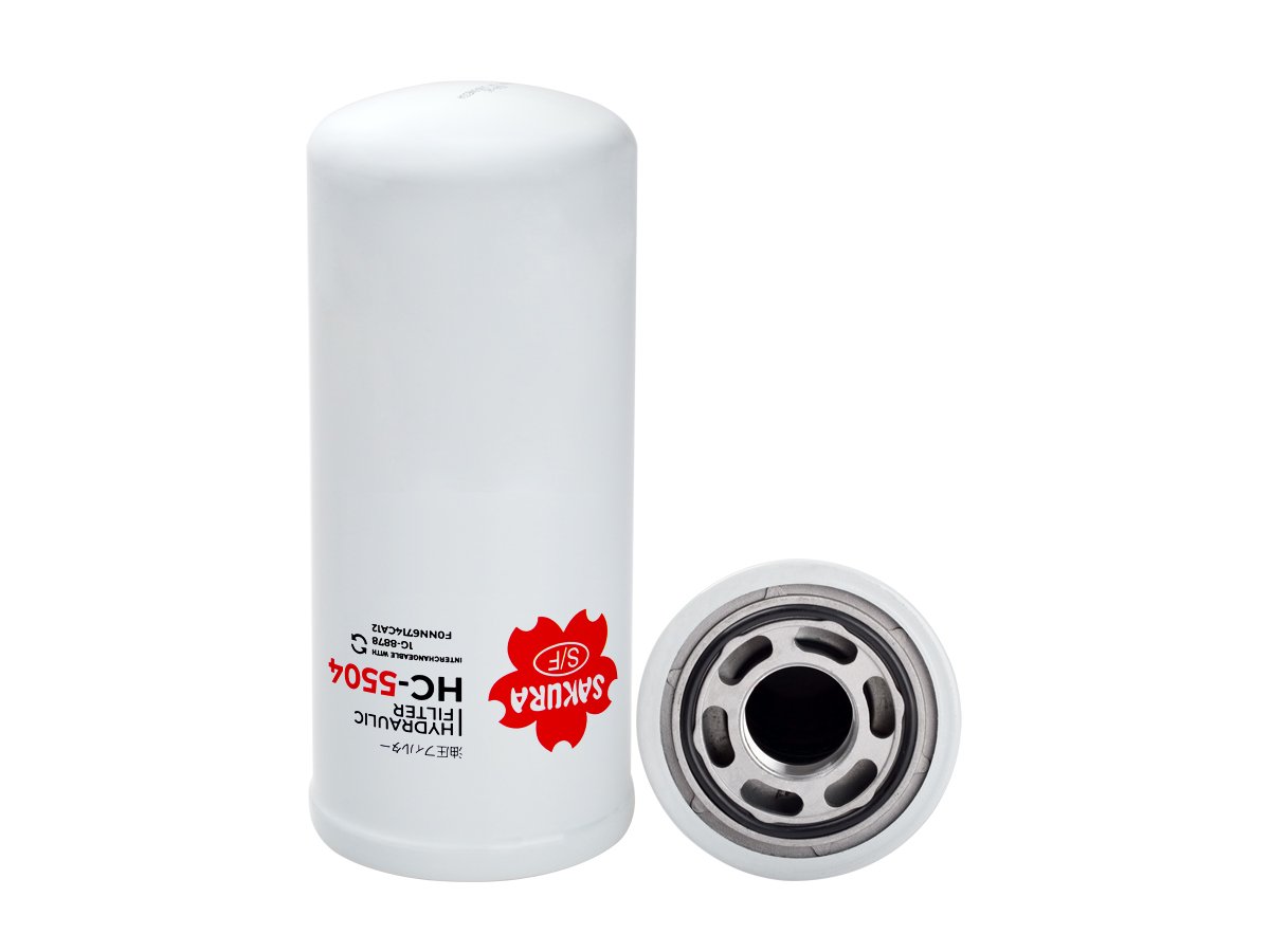 Filtro de aceite hidráulico SAKURA HC5504 para AGCO, BOBCAT y 16 marcas más