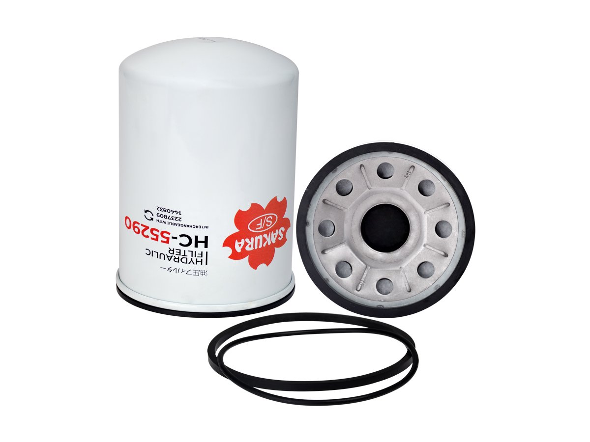 Filtro de aceite hidráulico SAKURA HC55290 para AGCO, CATERPILLAR y DITCH WITCH
