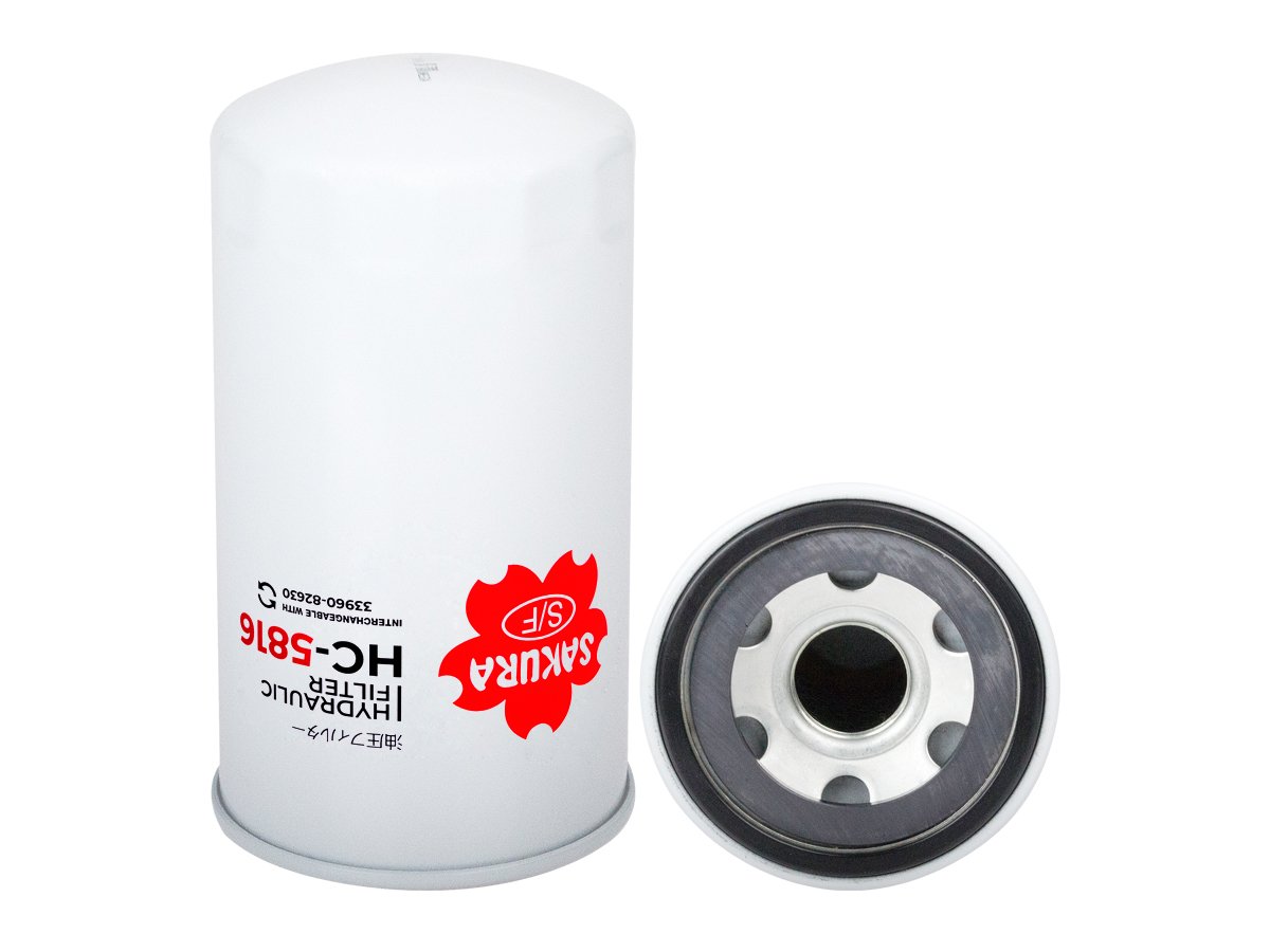 Filtro de aceite hidráulico SAKURA HC5816 para CASE, KUBOTA y NEW HOLLAND(CNH)