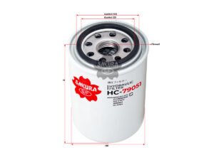 Filtro de aceite hidráulico SAKURA HC79051 para ADICOMP, BENFORD y 12 marcas más