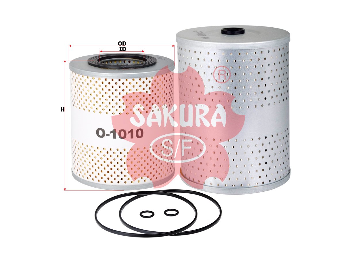 Filtro de aceite SAKURA O1012S para FUSO, MITSUBISHI y SANY