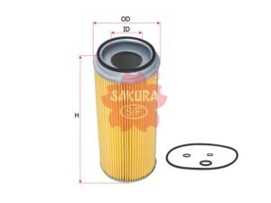 Filtro de aceite SAKURA O1506 para FIAT HITACHI, HITACHI y 2 marcas más