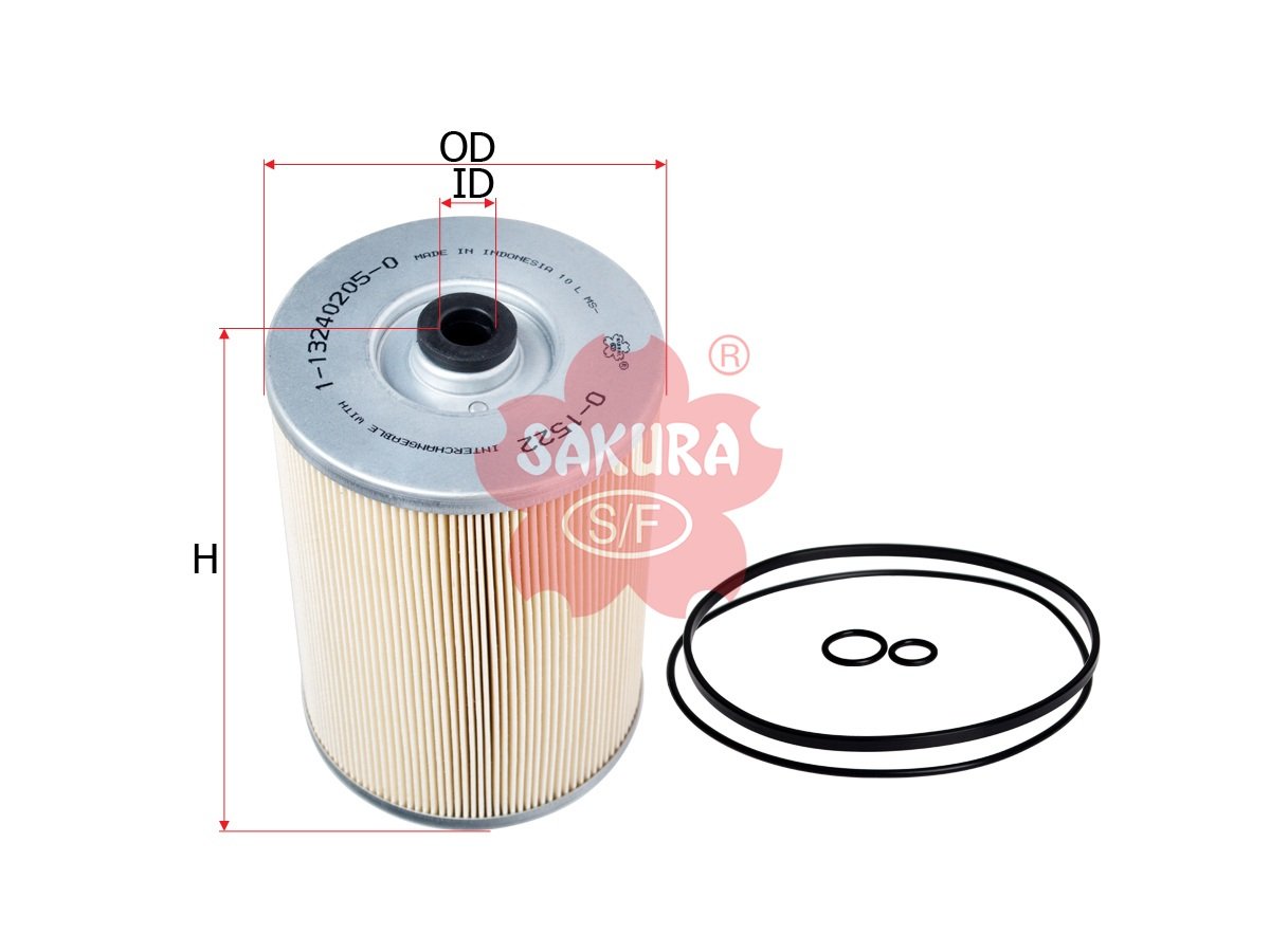 O1522 Filtro de aceite SAKURA O1522 para CHEVROLET y ISUZU