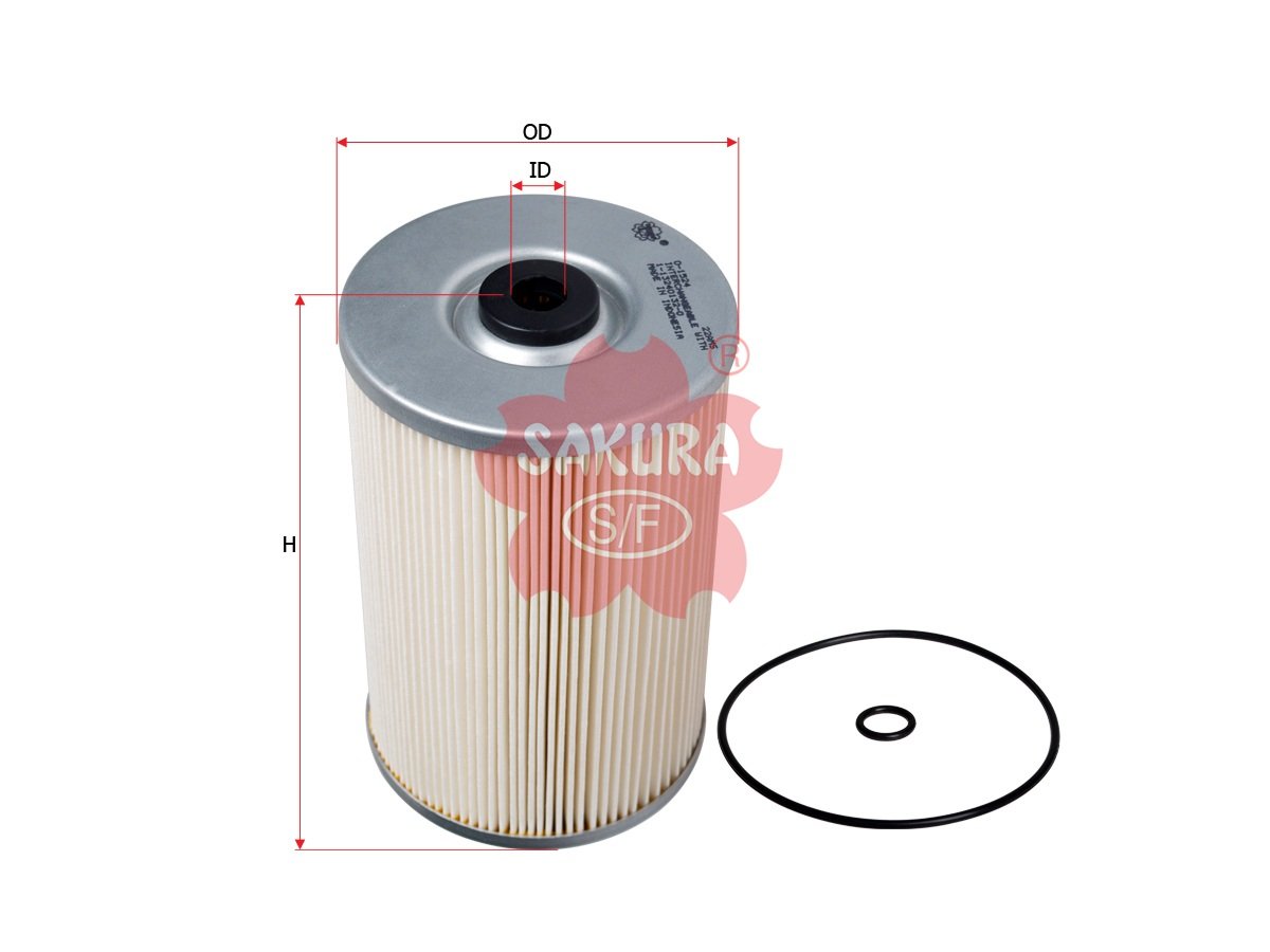 O1524 Filtro de aceite SAKURA O1524 para HINO y ISUZU