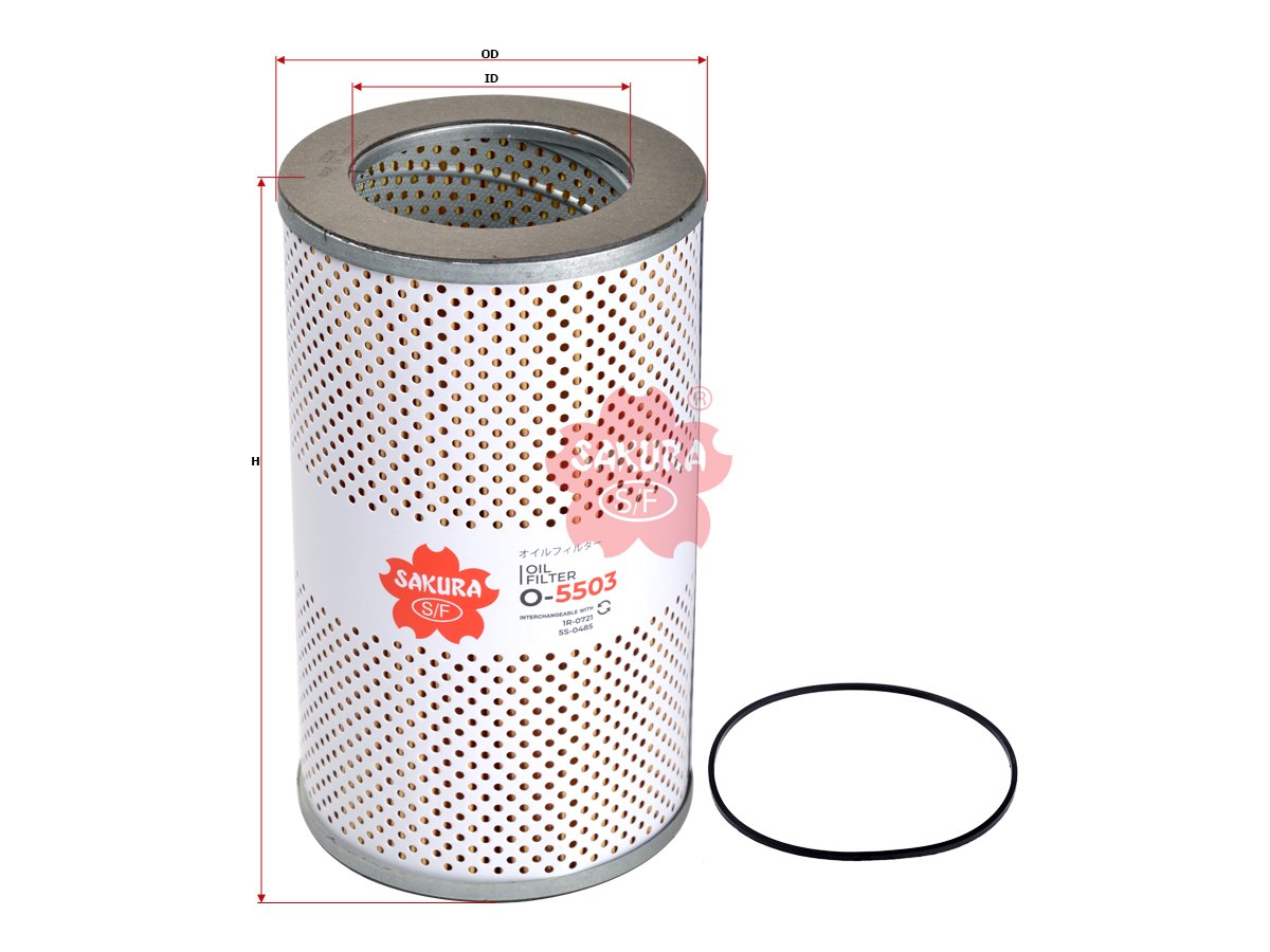 O5503 Filtro de aceite SAKURA O5503 para ATHEY, ATLAS COPCO y 15 marcas más
