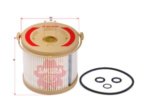 Separador de agua y combustible SAKURA SF191130 para JOHN DEERE