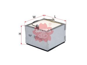 Separador de agua y combustible SAKURA SF68010 para CASE-IH, MAN y 2 marcas más