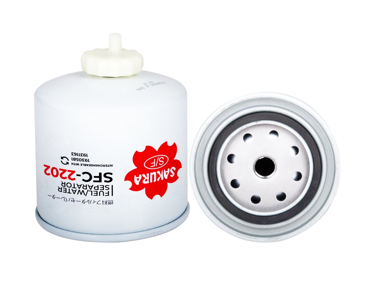 Separador de agua y combustible SAKURA SFC2202 para CASE, FIAT-AGRI y NEW HOLLAND(CNH)