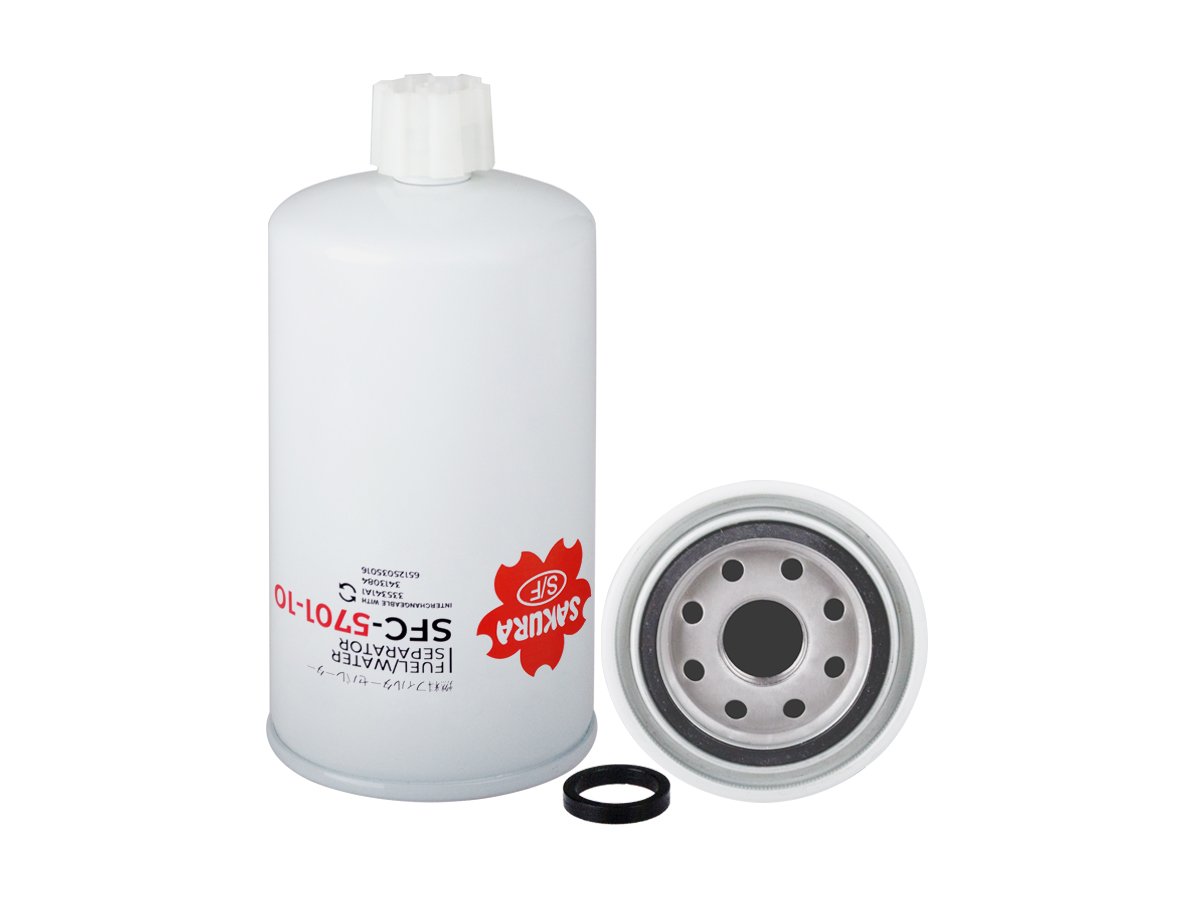 Separador de agua y combustible SAKURA SFC570110 para CASE, CUMMINS y 4 marcas más
