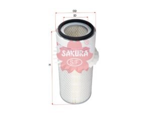 Filtro de aire SAKURA AS5523 para ALLIS CHALMERS, ATLAS y 33 marcas más